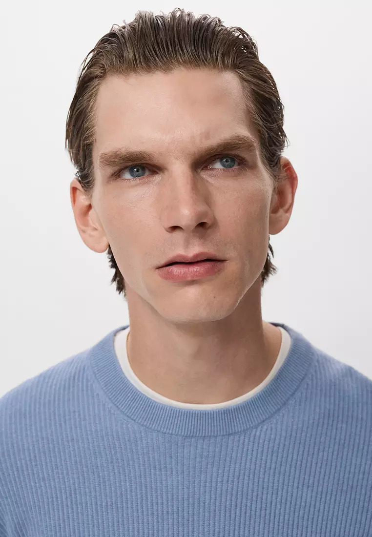 Fine Rib-Knit Sweater