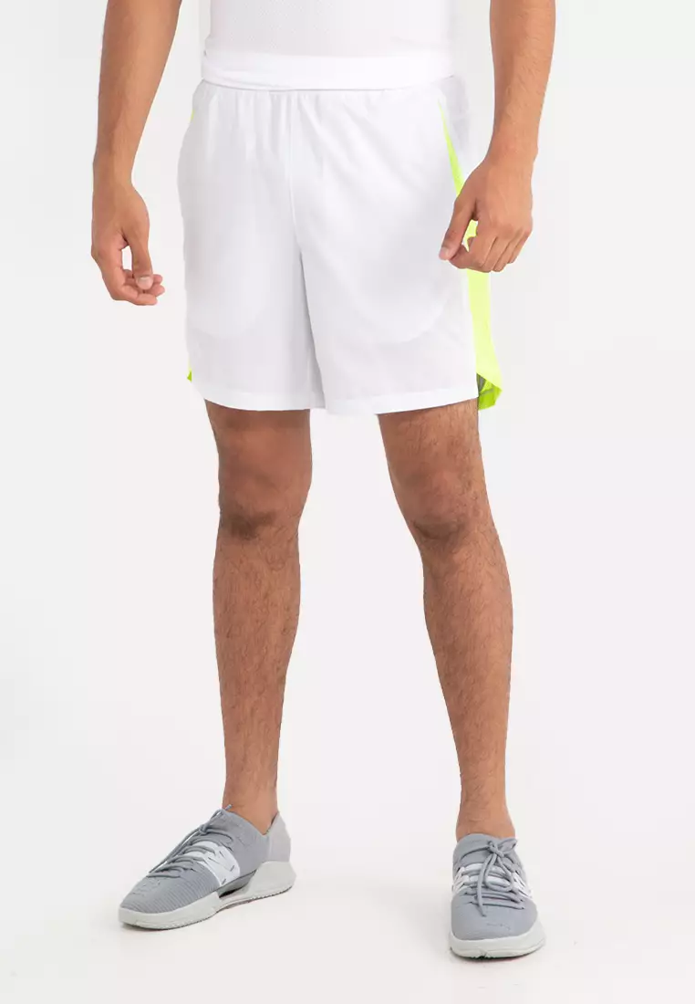 men's white running shorts