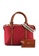 NUVEAU red Colour Block Nylon Top Handle Bag A4658AC64D54A8GS_7