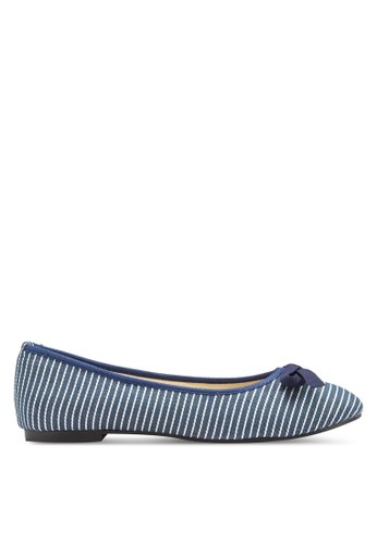 Play! Striped Round Toe Flats