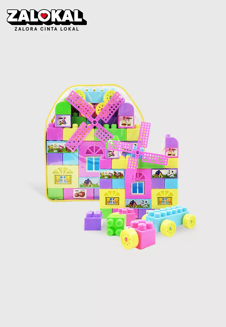 Wakakids Mainan Edukasi Anak Balok Susun Puzzle Block Paradise Lego Castle Venhs