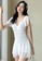 A-IN GIRLS white Sexy Gauze Big Backless One-Piece Swimsuit 5D543USB449471GS_2