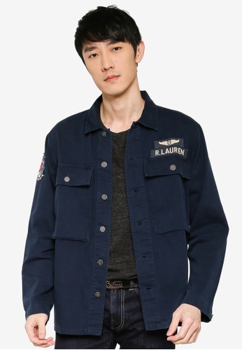 Buy Polo Ralph Lauren Washed Twill Shirt Jacket Online Zalora Malaysia