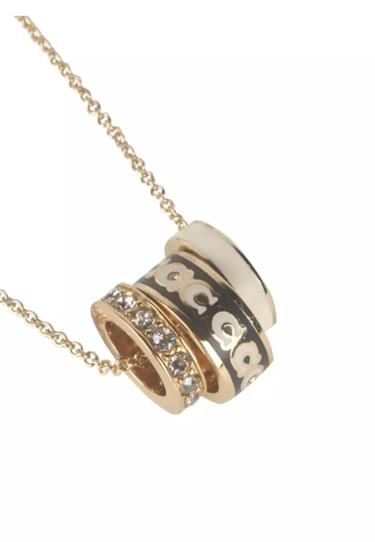 Women'S Necklace In Gold/Black 408103