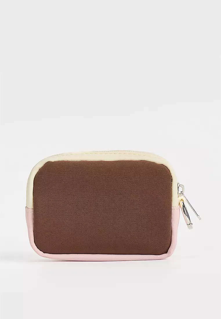Nylon Color Blocking Coin Purse