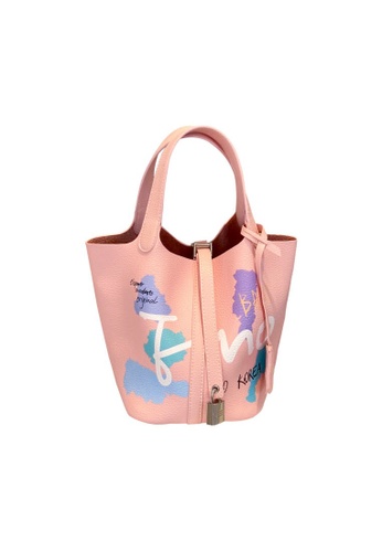 Emo Korean Fashion Brand Graffiti Pattern Handbag Pink 21 Buy Emo Online Zalora Hong Kong