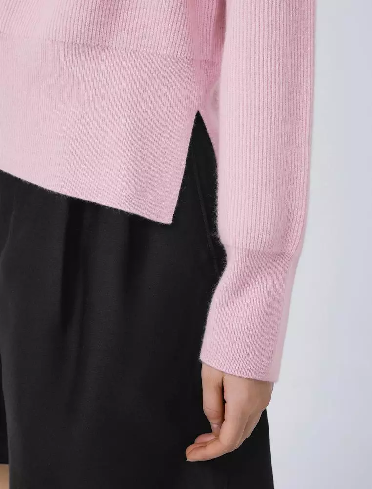 V-Neck Long Sleeve Pullover Cashmere Sweater