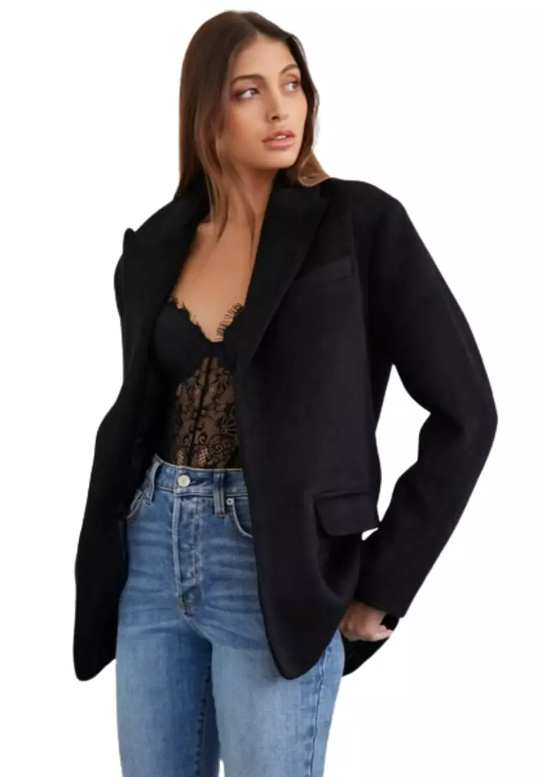 Buy FOREVER 21 Peak Lapel Blazer 2024 Online ZALORA Philippines