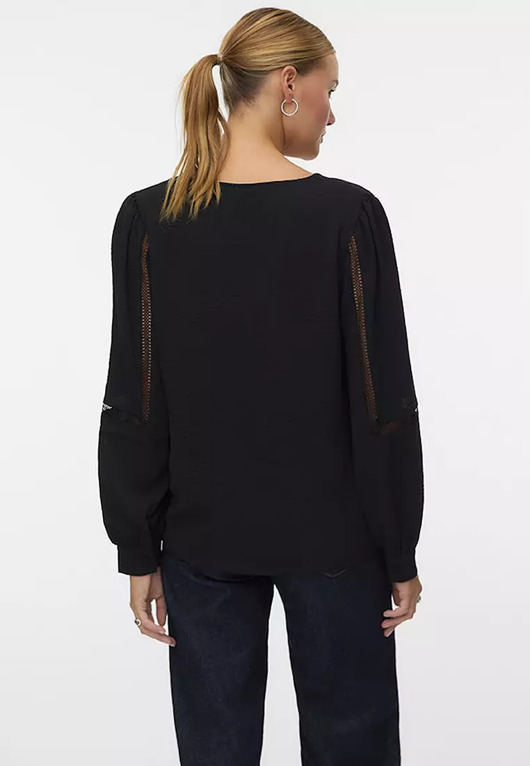 V-Neck Long Sleeves Top