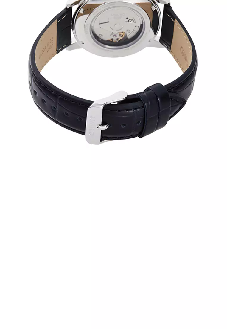 Orient Commuter RA-AA0C04B Automatic 41.9mm Day Date Black Dial Leather Black