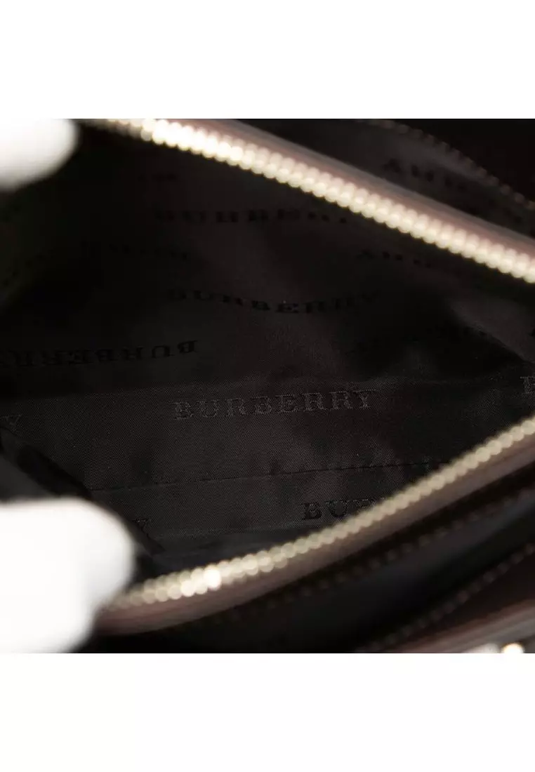 Pre-Loved Burberry House Check Canvas Tote