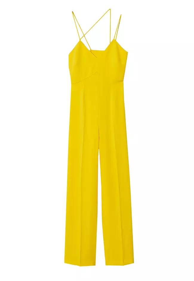 Buy Mango Crisscross Strap Jumpsuit 2025 Online ZALORA Philippines