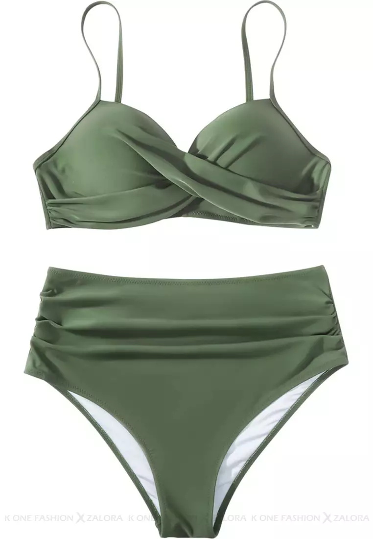 (2pcs)Sexy Suspender Bikini Swimsuit