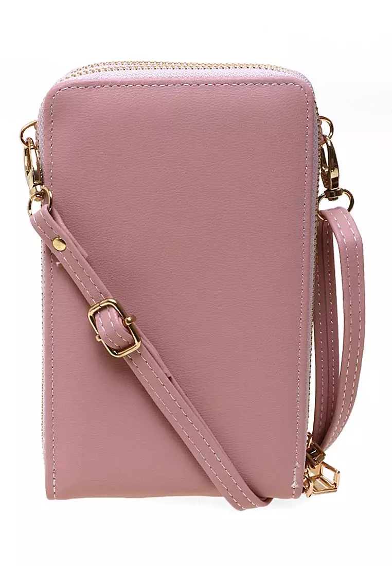 Sling Bag Tas Selempang Wanita Dompet Multifungsi 3 Zipper Material Leather Kulit ORIGINAL