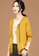 A-IN GIRLS yellow Stylish Casual Hooded Knitted Jacket 64801AA8F38858GS_4