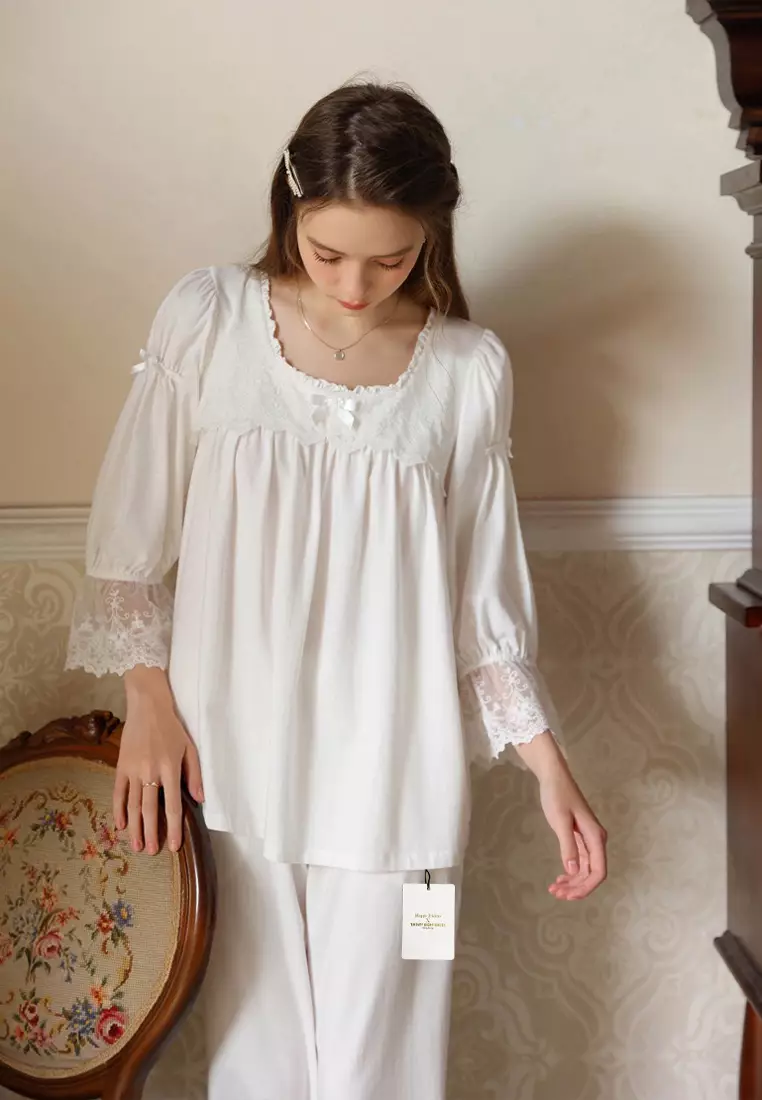 HAPPY FRIDAYS Lace Loose Sleepwear Set CL583 2024 Buy HAPPY FRIDAYS