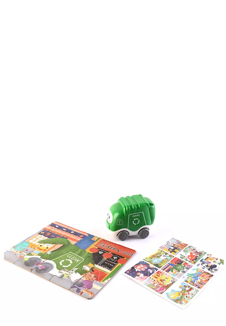 Okiedog Smart Puzzle & Cars Clean - Mainan Mobil Dan Puzzle Anak