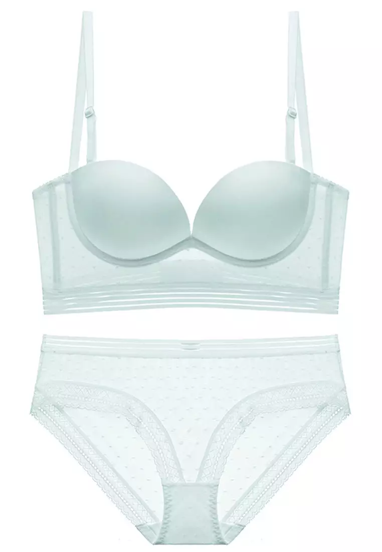 Buy LYCKA LMM9001P-LYCKA Lady Sexy Bra and Panty Lingerie Set-White 2024  Online