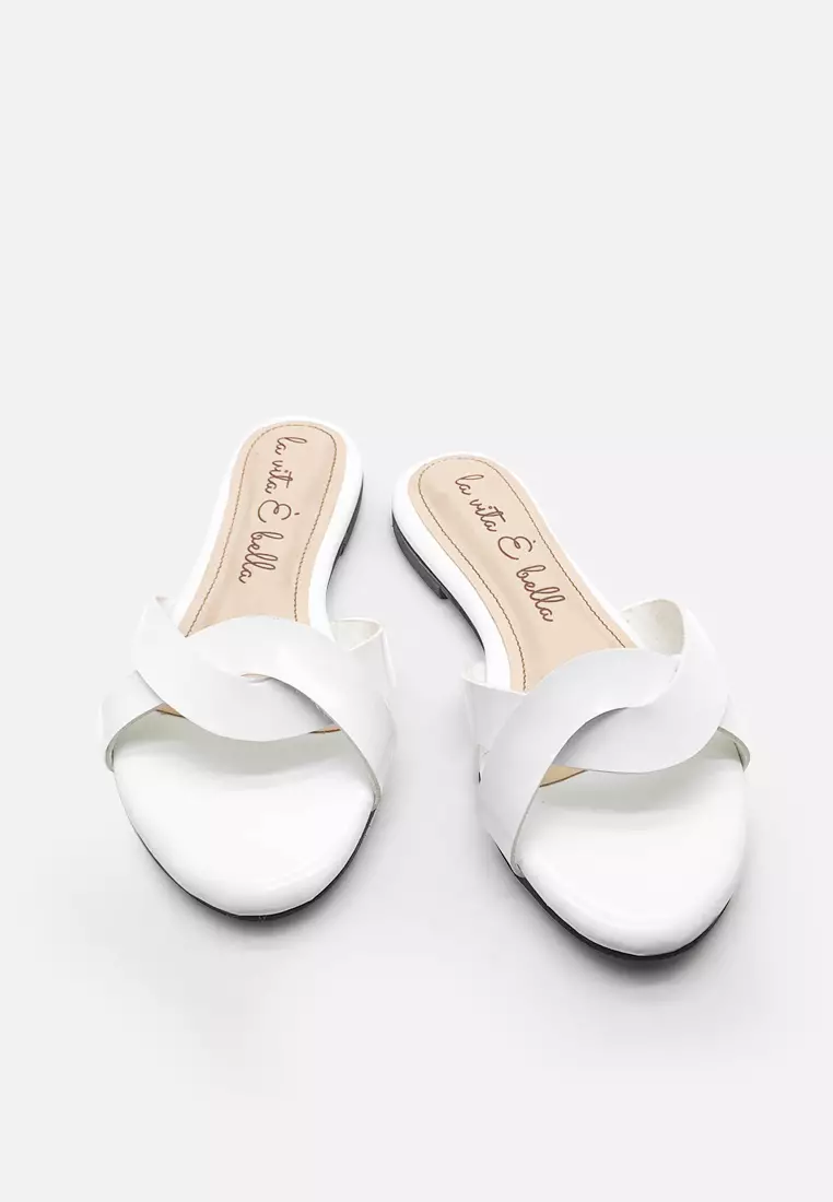 Amarylis Crossed Flat Sandal