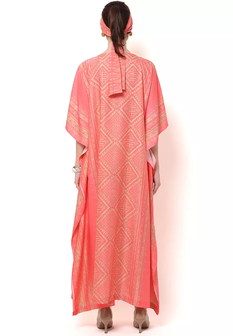 Kanzi Exclusive Short Sleeve Songket Kaftan