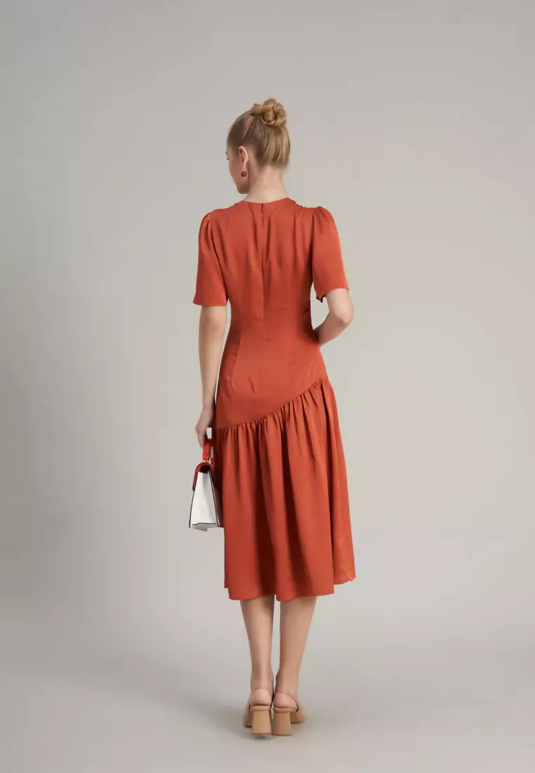 De Soleil Midi Silk Dress