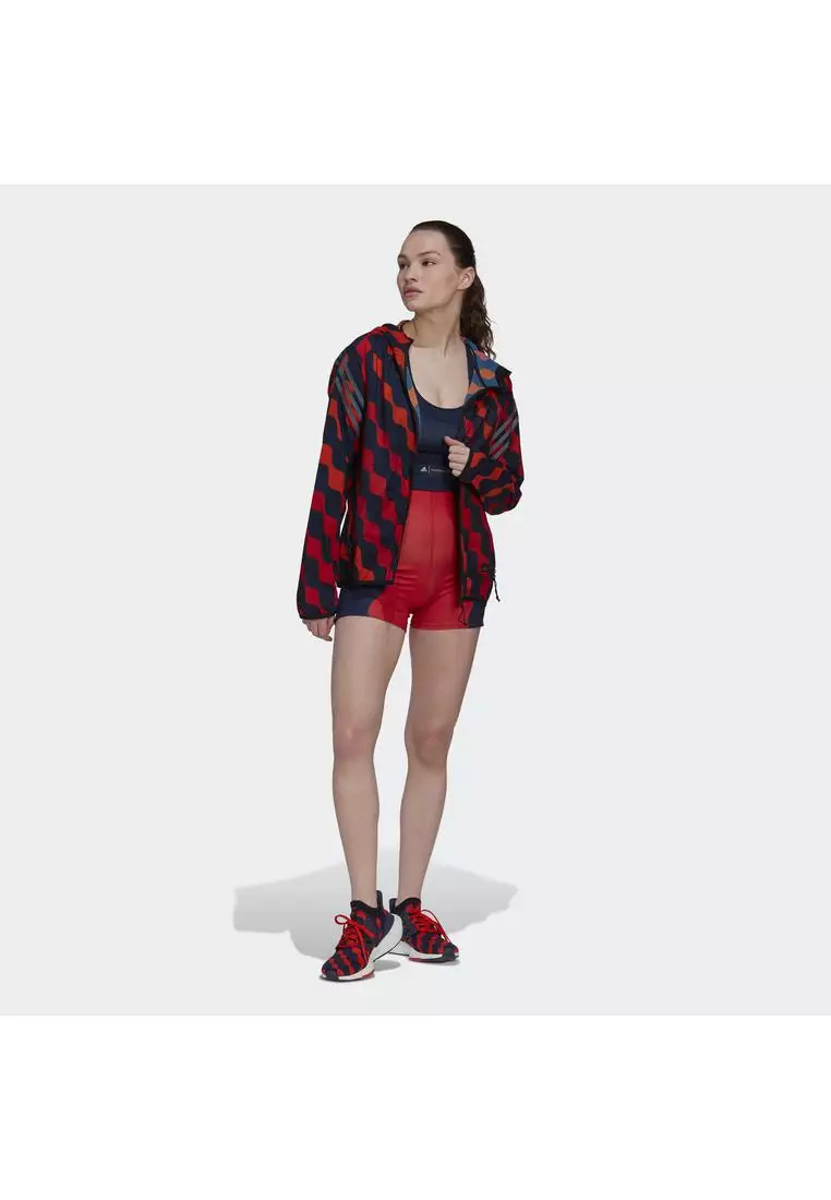 Red and black biker shorts store