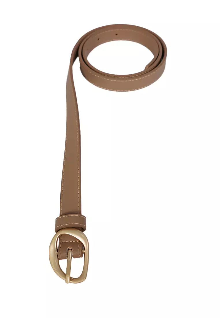 Metal Matte Gold Belt BEIGE