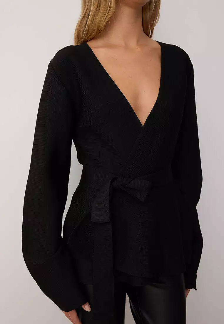 Wrapped Knit Cardigan