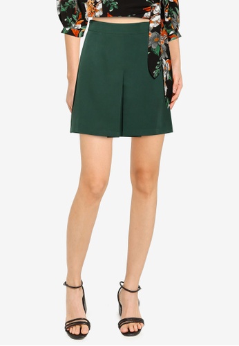 Buy ZALORA BASICS Box Pleat Mini Skirt Online | ZALORA Malaysia