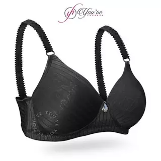 YOUHAVE PAKET BH 4PCS Wanita Busa Tipis Beha Tanpa Kawat Katun Cup B Kait 3 100115
