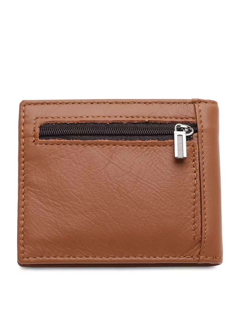 Men's Genuine Leather RFID Blocking Money Clip Wallet