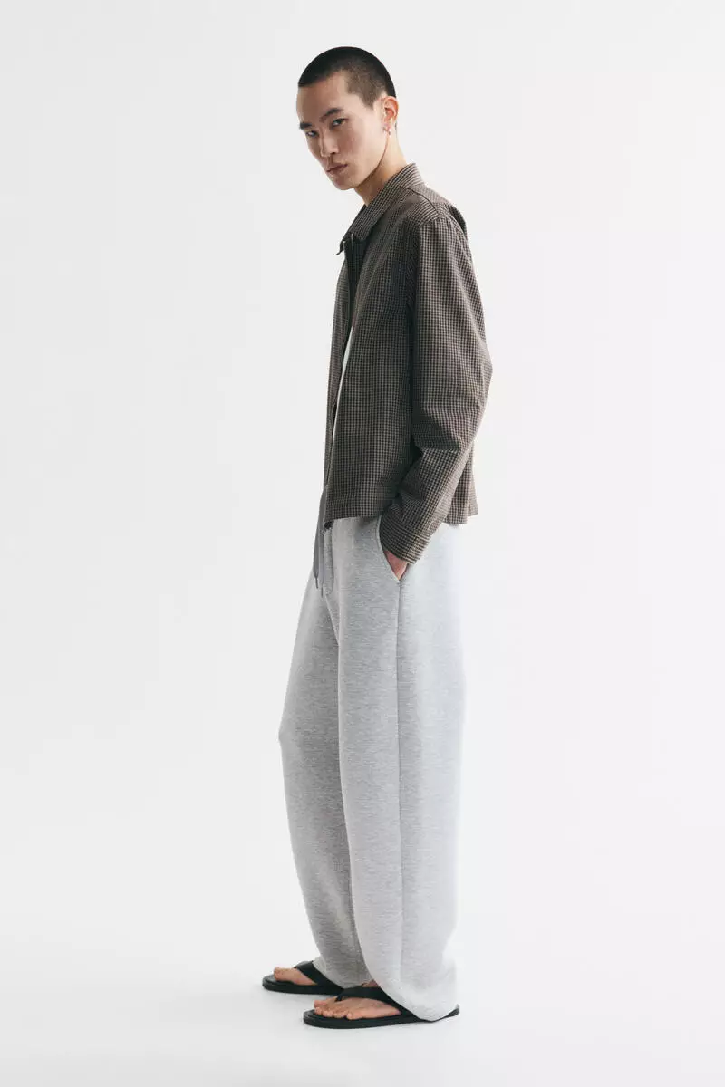 Relaxed Fit Scuba barrel joggers