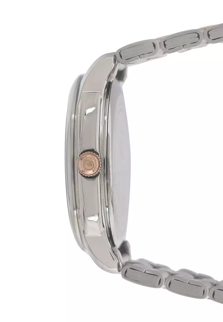 Alexandre Christie Jam Tangan Wanita -  Silver Rosegold White - Stainless Steel - 2835 LHBTRSL