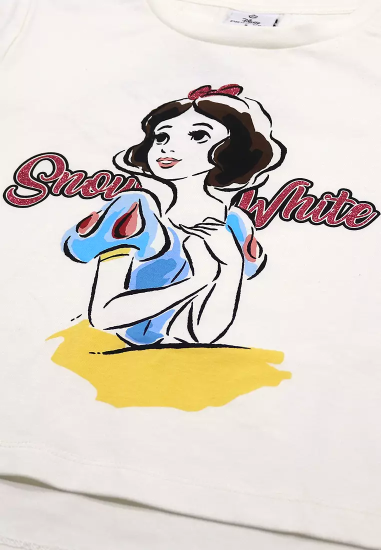 Girls Licensed Graphic Long Back T-Shirt "Snow White"