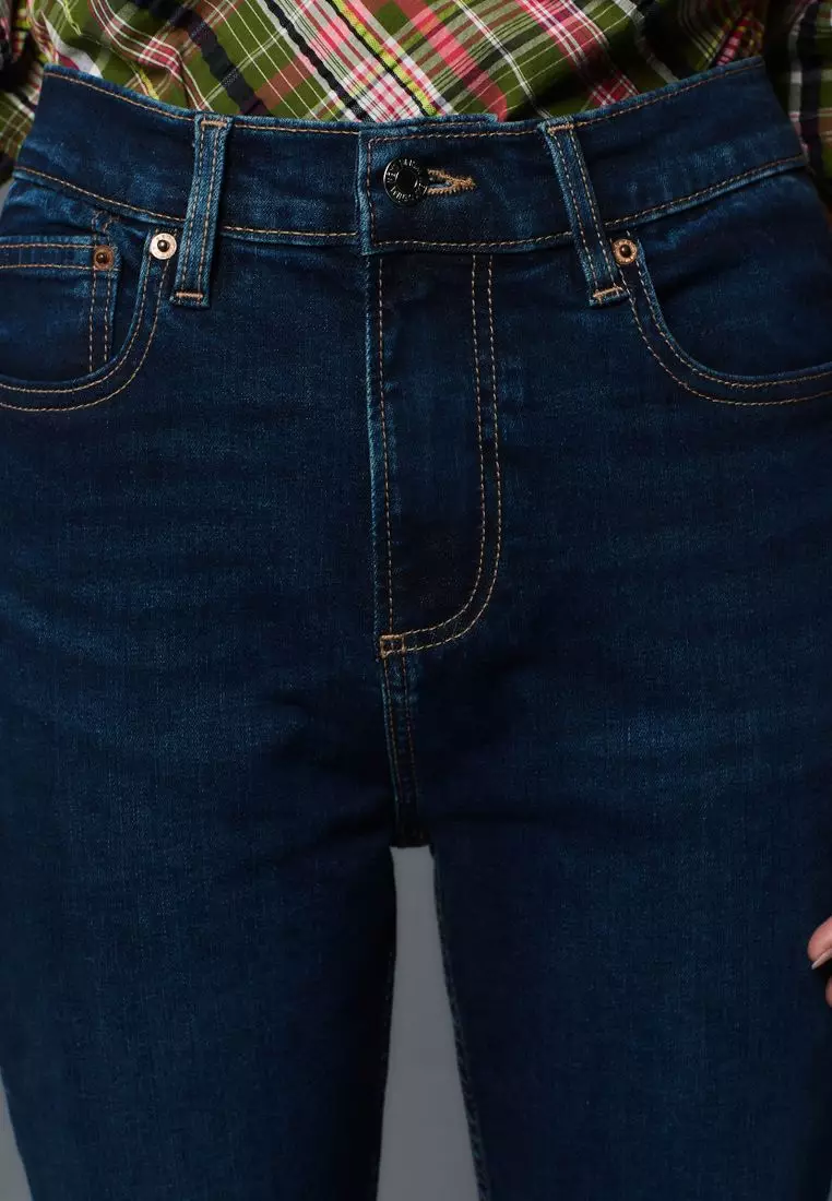Slim Mid Rise Stretch Jeans