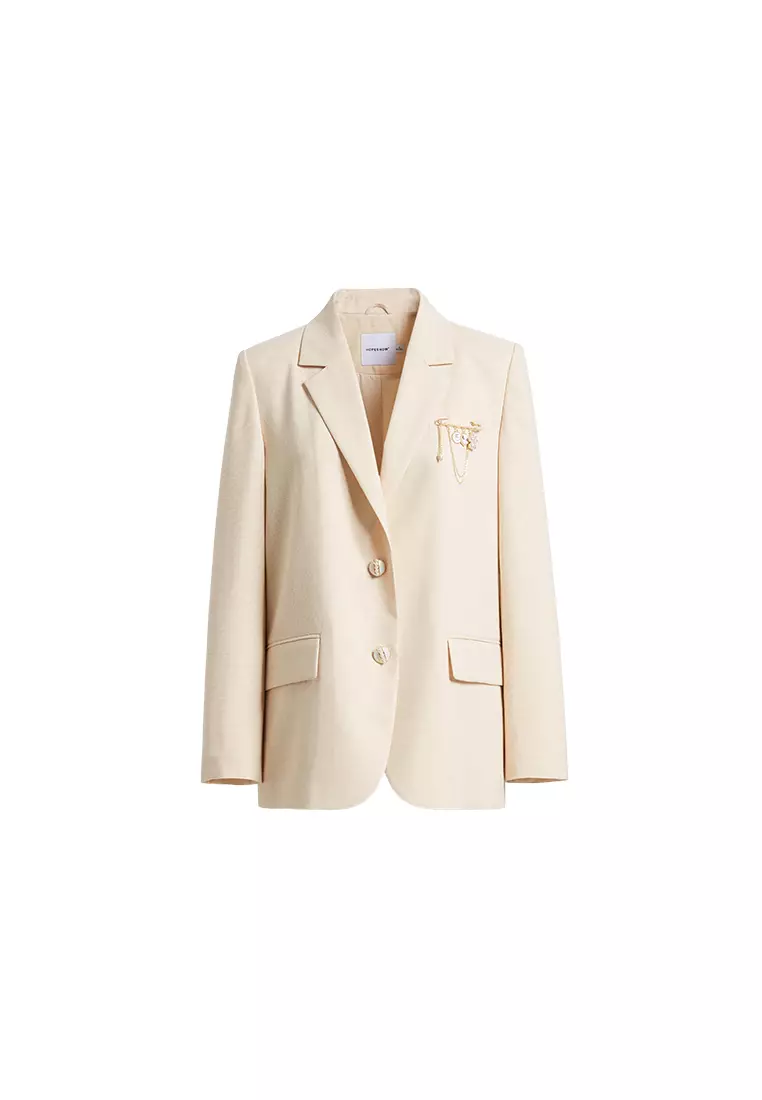 Buy Hopeshow Single Breasted Casual Blazer with Front Chest
