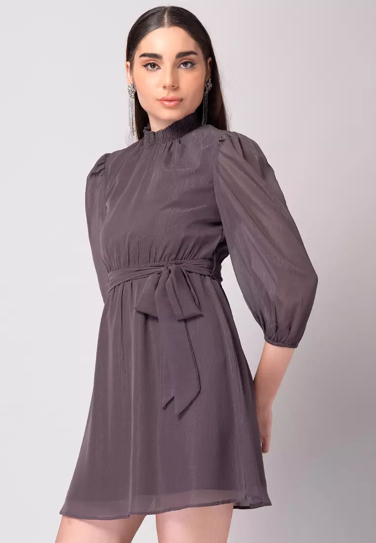 High frill neck dress sale