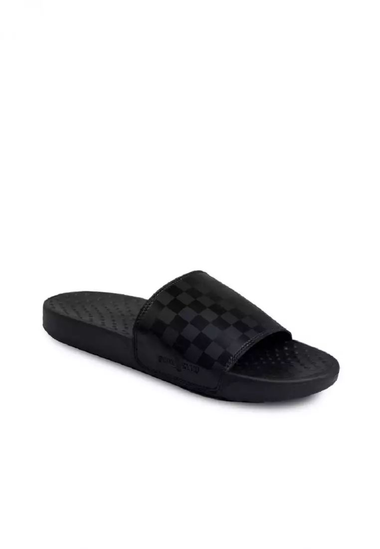Sandal Pria Slide Footstep Footwear - Hexa Black