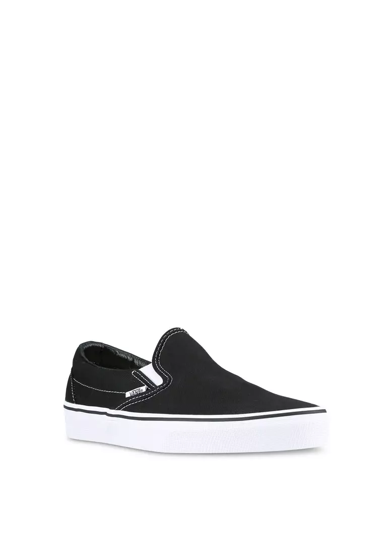 White black slip outlet on vans