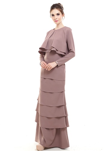 Buy Sanctuary Classic Couture Kurung in Brown from Rina Nichie Couture in Brown at Zalora