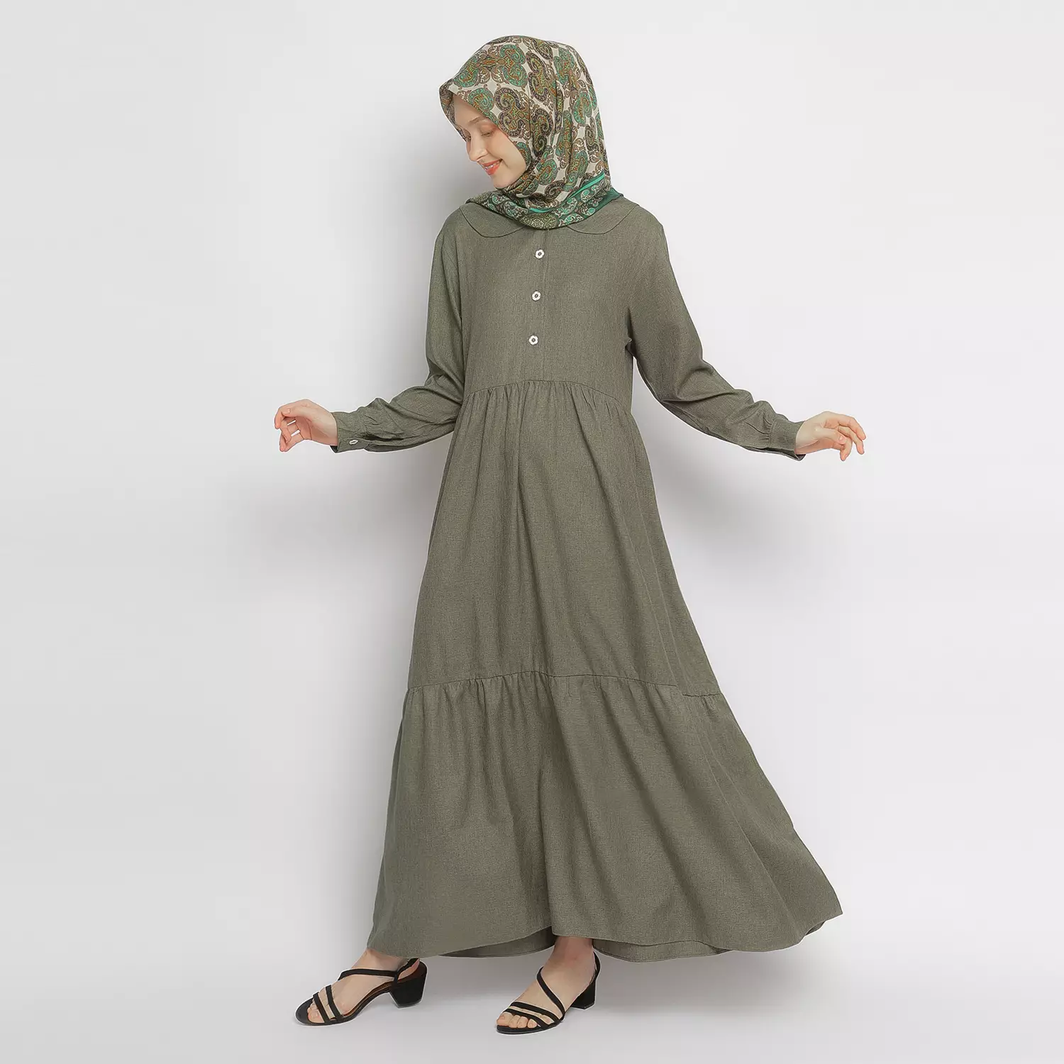 Gamis Wanita GMS 03 Dark Green
