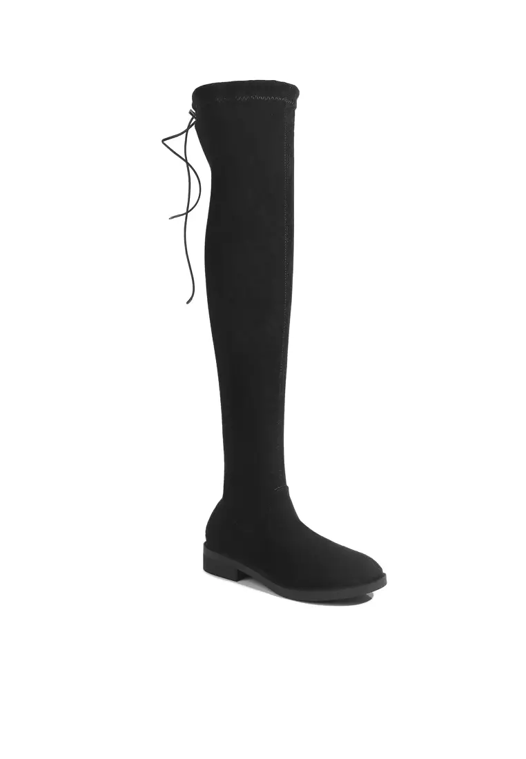 3CM Supper Skinny Suede Fabric Long Boots （Standard Edition）C7900