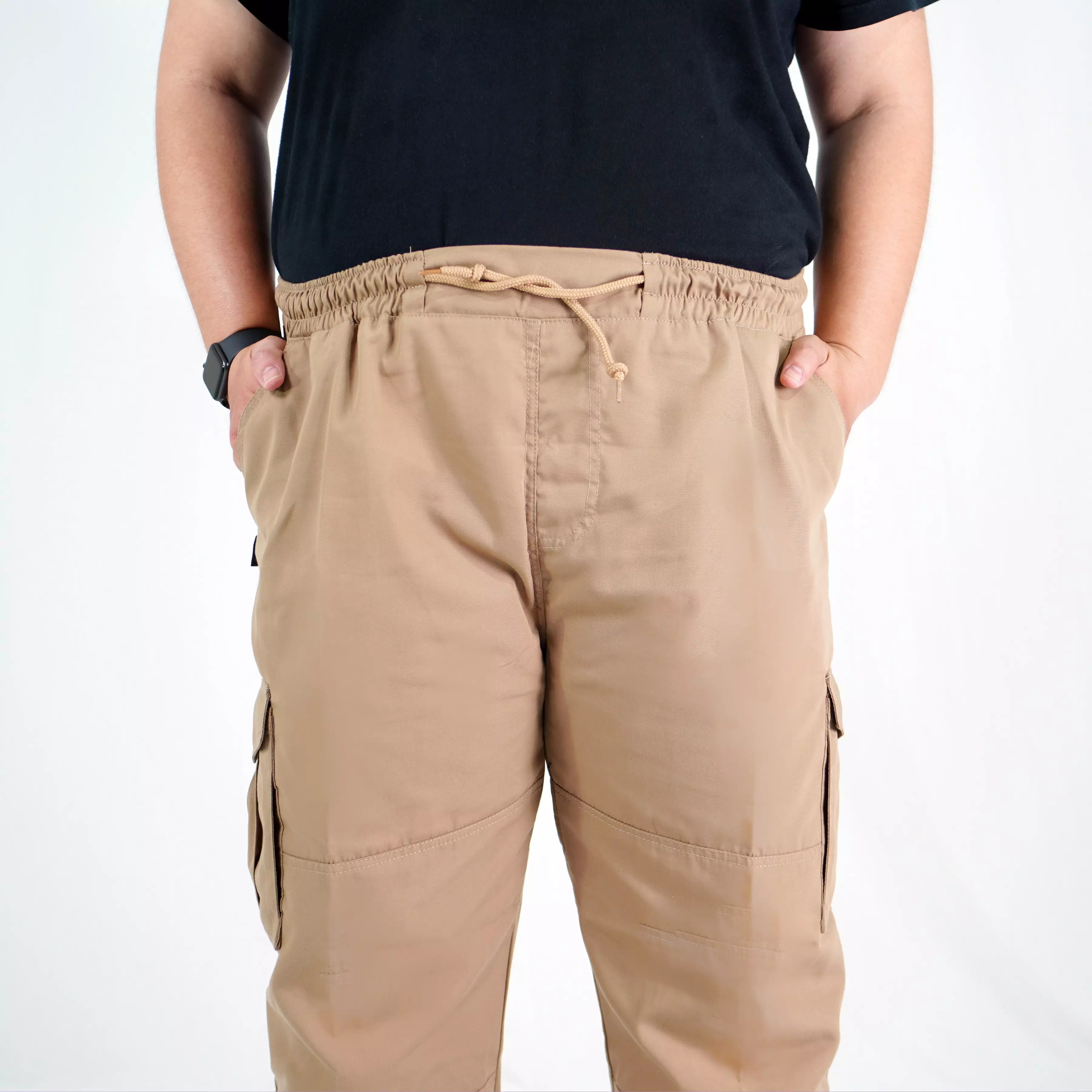 DENNY BIG Celana Cargo Earth Tone BIG SIZE Cargo Pants OVERSIZE - KREM