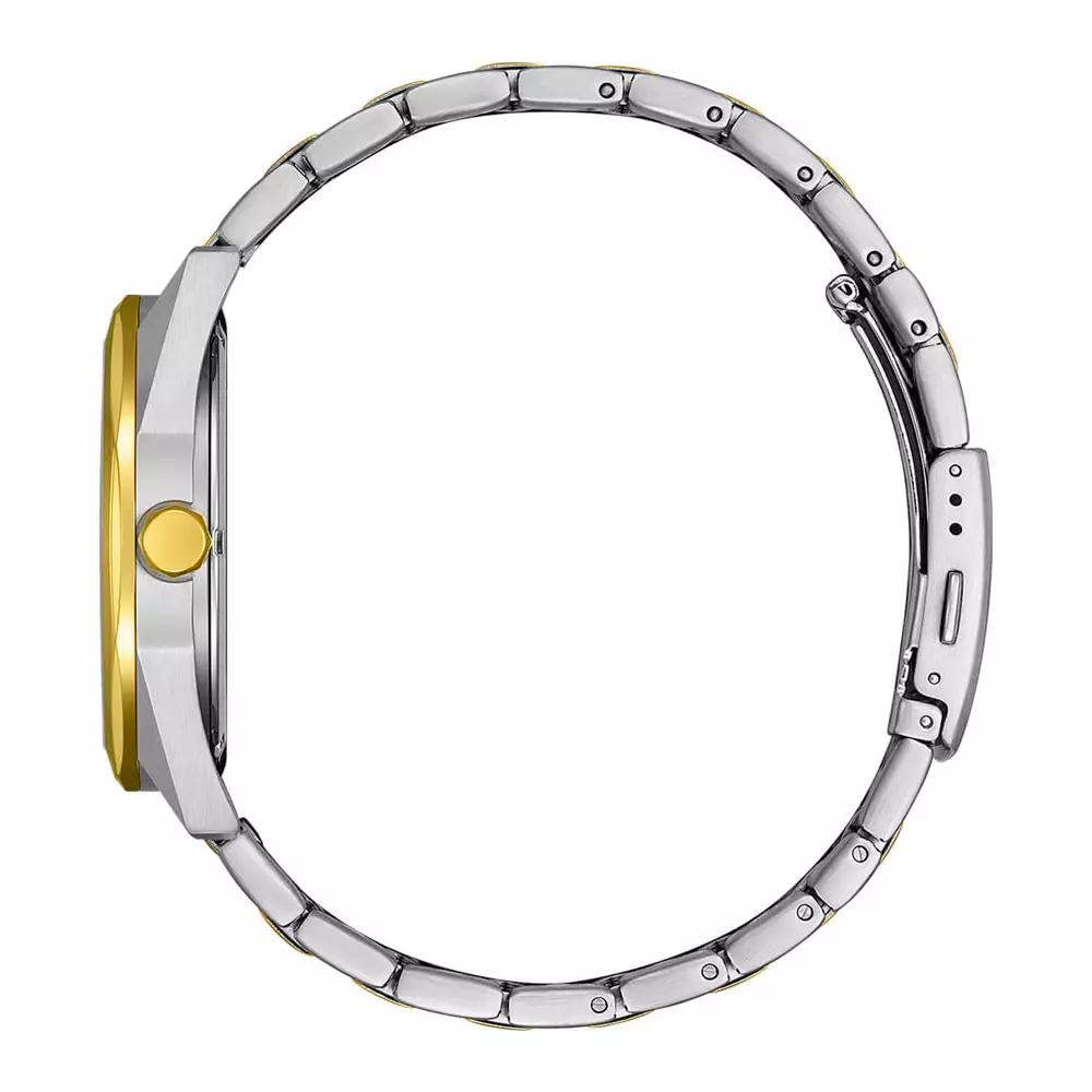 Citizen Eco-Drive Black Dial Two-Tone Men's Watch BM7604-80E