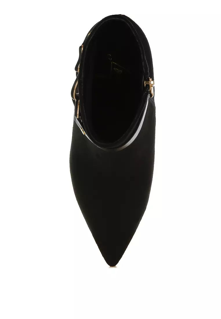 Buy London Rag Black Chain Belt Detail Ankle Boots 2026 Online | ZALORA ...