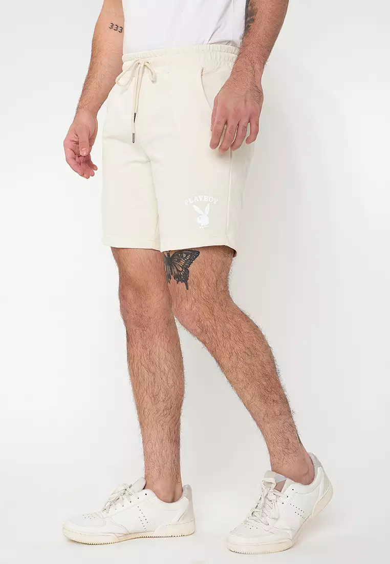 White playboy shorts sales