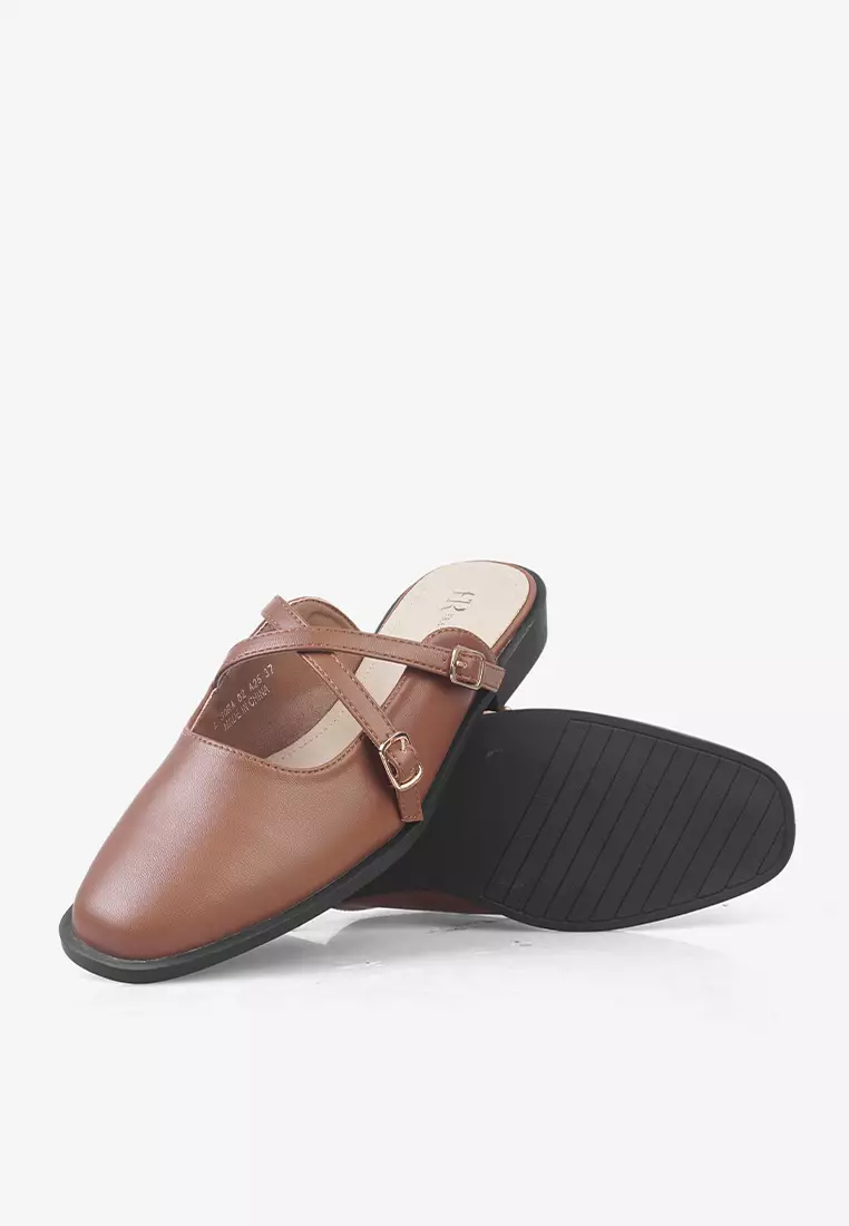 Sepatu Bustong Mules Wanita L.Sora 02
