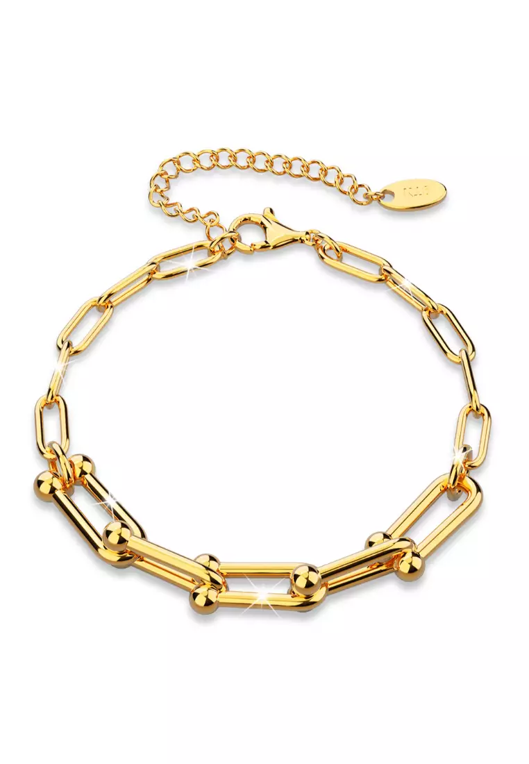 Lovelock U Link Chain Bracelet in Gold - 6mm
