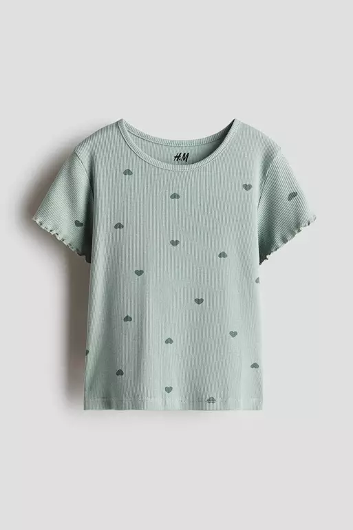 Overlock-detail cotton top