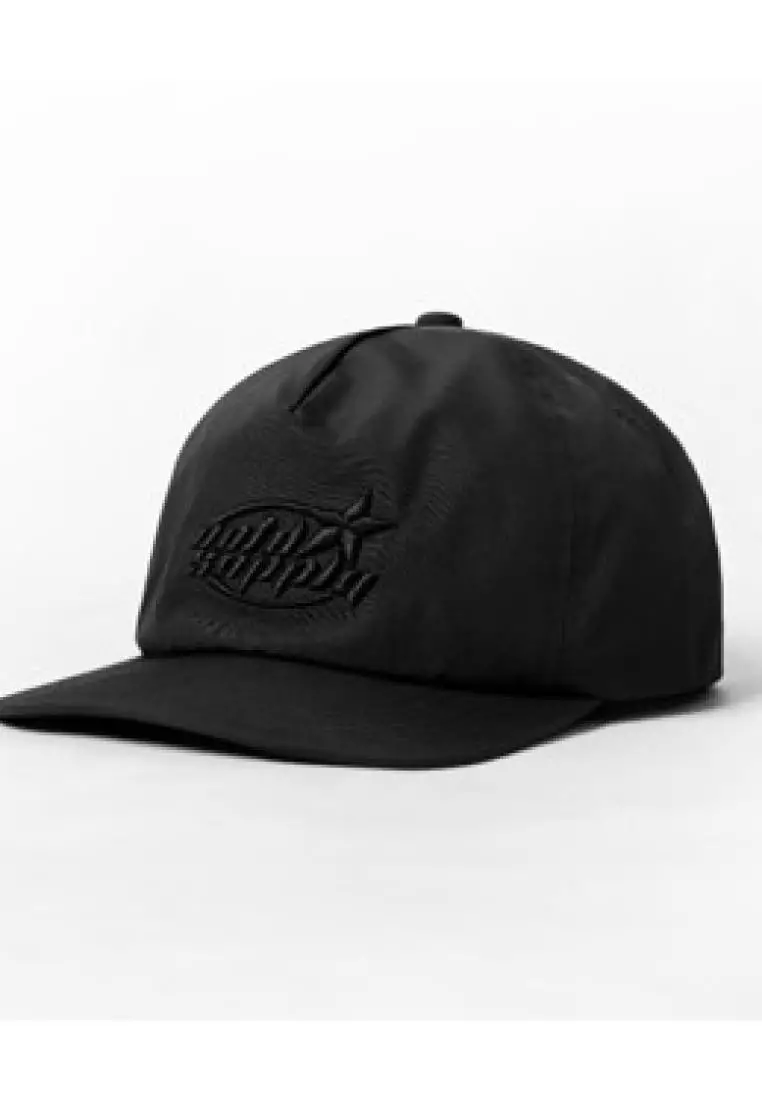 OOTDSUPPLY Parachute 6 Pannel Caps Bordir Supernova Black I Topi Hat Bordir Pria & Wanita | CAP36